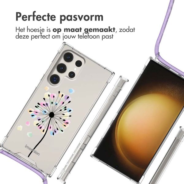 imoshion Design hoesje met koord Samsung Galaxy S23 Ultra - Sandstone Dandelion