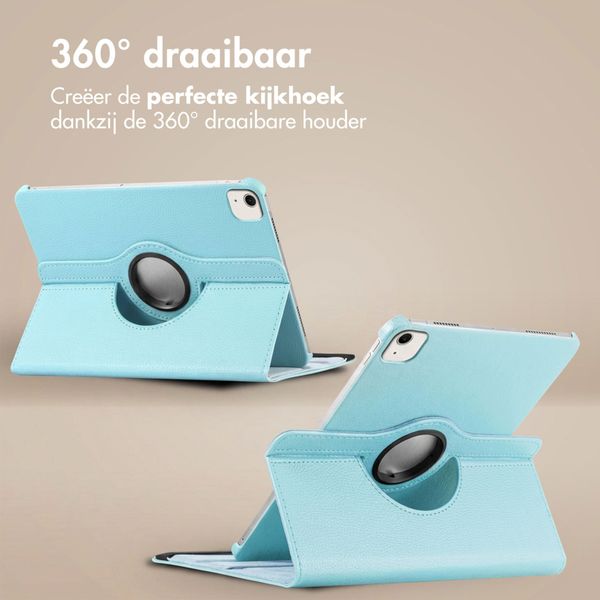 imoshion 360° draaibare Bookcase Apple iPad Air 13 inch (2026) M4 / (2025) M3 / (2024) M2 - Lichtblauw