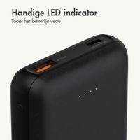 imoshion Compact Powerbank 10.000 mAh - Kleine powerbank - Quick Charge en Power Delivery - Zwart