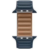 Apple Leather Link Apple Watch Series 1-9 / SE - 38/40/41 mm / Series 10 - 42 mm - Maat S/M - Baltic Blue