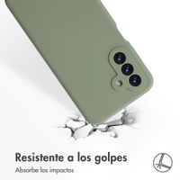 Accezz Liquid Silicone Backcover Samsung Galaxy A18 (4G) - Cooper Green