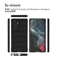 imoshion EasyGrip Backcover Samsung Galaxy S22 Ultra - Zwart