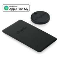 Chipolo Spot Bundle - Bluetooth tracker voor iOS - 1x tag & 1x card - Zwart