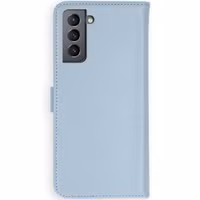 Selencia Echt Leren Bookcase Samsung Galaxy S21 Plus - Air Blue