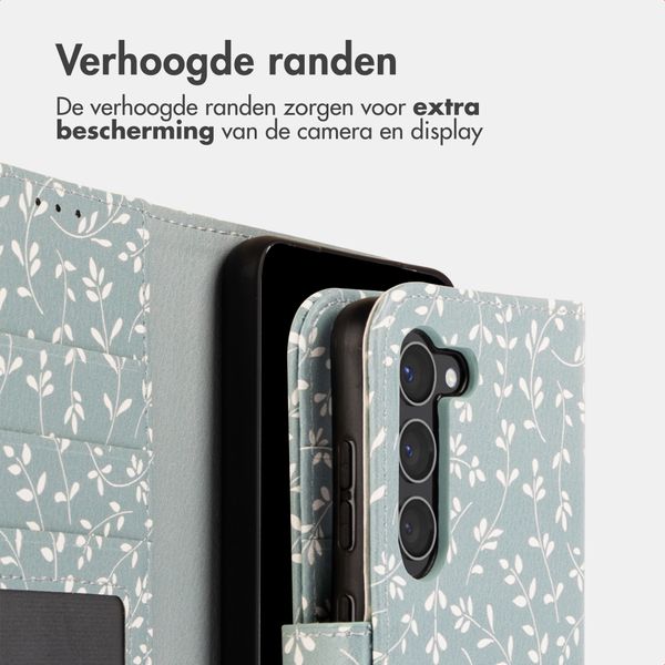 imoshion Design Bookcase Samsung Galaxy S23 - Smoke Green Flowers