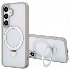 Accezz Ring Stand Backcover met MagSafe Samsung Galaxy S25 - Grijs