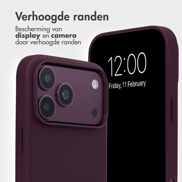 Accezz Leather Bookcase 2-in-1 met MagSafe Apple iPhone 18 Pro / 17 Pro - Heath Purple
