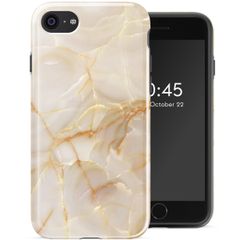 Selencia Vivid Tough Backcover iPhone SE (2022 / 2020) / 8 / 7 - Golden Beige Marble