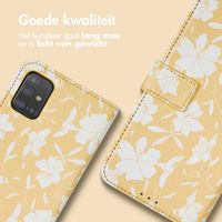 imoshion Design Bookcase Samsung Galaxy A51 - Yellow Flowers