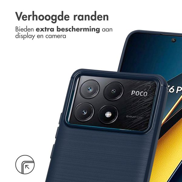 imoshion Brushed Backcover Xiaomi Poco X6 Pro - Donkerblauw