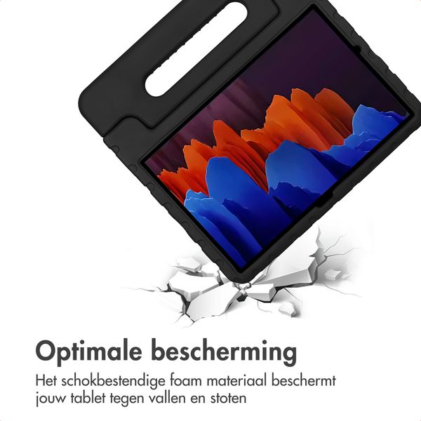 imoshion Kidsproof Backcover met handvat Samsung Galaxy Tab S8 Plus / S7 Plus / S7 FE 5G - Zwart