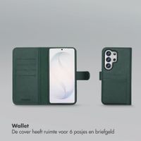 Selencia Olyn Uitneembare Bookcase met MagSafe Samsung Galaxy S26 Ultra - Groen