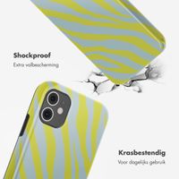 Selencia Vivid Tough Backcover iPhone 11 - Zebra Winter Sky Titanium Yellow