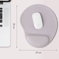 imoshion Ergonomische muismat - Muismat met polssteun - 30 x 25 cm - Grijs