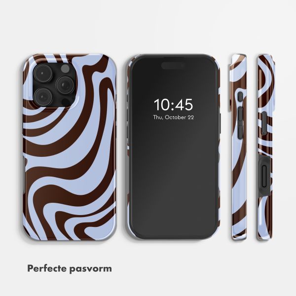 Selencia Vivid Backcover met MagSafe Apple iPhone 16 Pro - Dream Swirl Chocolate