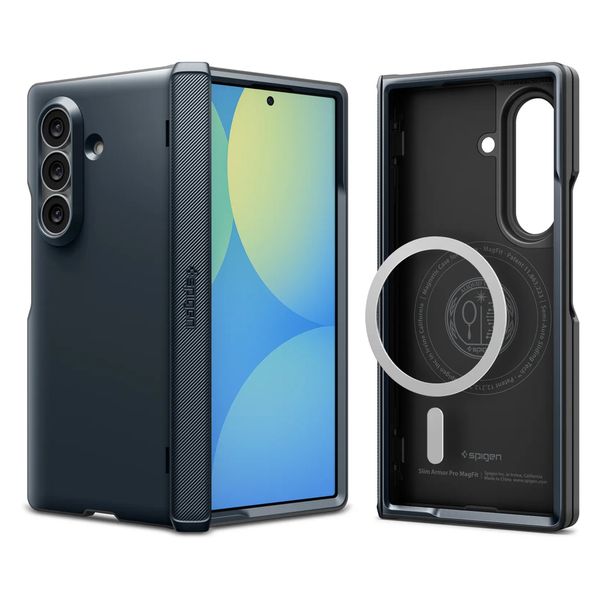 Spigen Slim Armor Backcover MagSafe Samsung Galaxy Z Fold 8 Ultra - Metal Slate