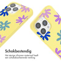 imoshion Siliconen design hoesje met koord Apple iPhone 13 Pro - Yellow Flower Distance