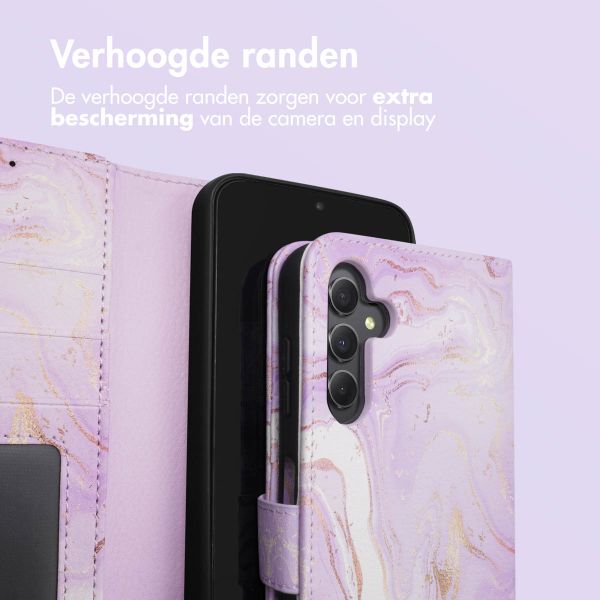 imoshion Design Bookcase Samsung Galaxy A34 (5G) - Purple Marble