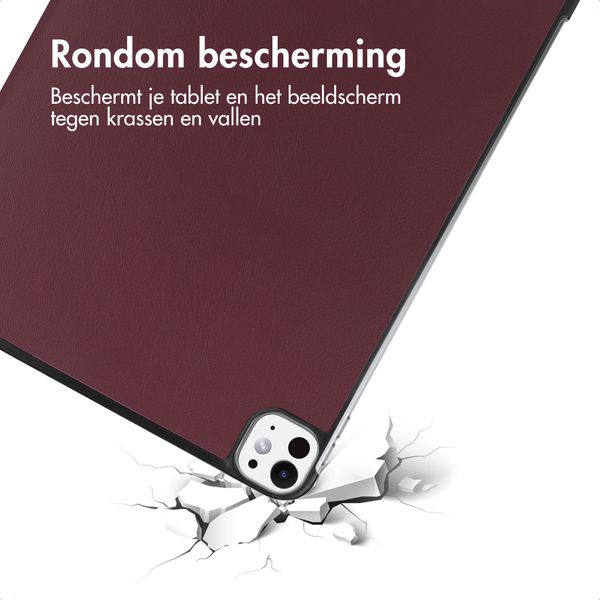 imoshion Trifold Bookcase Apple iPad Pro 11 (2025) M5 / (2024) M4 - Bordeaux