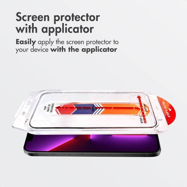 Accezz Tempered Glass Screen Protector + Applicator Apple iPhone 17e / 16e / 14 / 13 / 13 Pro