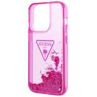 Guess Liquid Glitter Backcover iPhone 14 Pro - Fuchsia