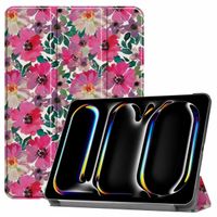 imoshion Trifold Design Bookcase iPad Pro 11 (2024) M4 - Floral Watercolor