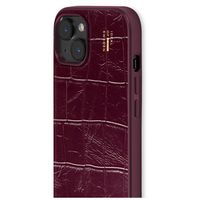iDeal of Sweden Vegan Leather MagSafe Backcover Apple iPhone 13 / 13 Pro / 14 / 16e - Fine Wine Croco
