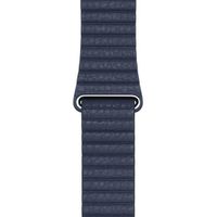 Apple Leather Loop Apple Watch Series 1 t/m 11 / SE / Ultra (44/45/46/49 mm) - Maat M - Diver Blue