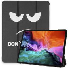 imoshion Design Trifold Bookcase iPad Pro 12.9 (2020) / iPad Pro 12.9 (2018) - Don't touch