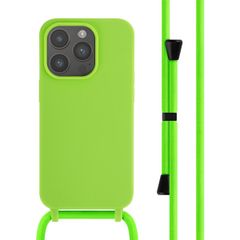 imoshion Siliconen hoesje met koord Apple iPhone 14 Pro - Fluor Groen