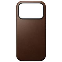 Nomad Modern Leather Case met MagSafe Apple iPhone 18 Pro Max - Brown