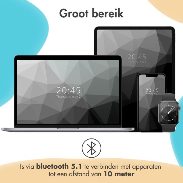 imoshion Draadloze Kinderkoptelefoon Unicorn LED Light - Decibelbegrenzer - Met AUX kabel - Soft Blue / Yellow