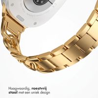 Selencia Chain bandje Samsung Galaxy Watch 9 (40/44mm) / Watch 8 (40/44mm) / Classic (46mm) - Goud