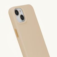 Selencia Rivièra MagSafe Backcover met afneembare haakjes Apple iPhone 15 - Milky Latte