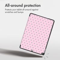 imoshion Design Trifold Case Apple iPad 9 (2021) 10.2 inch / iPad 8 (2020) 10.2 inch / iPad 7 (2019) 10.2 inch - Happy Dots