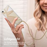 imoshion Design hoesje met koord Apple iPhone SE (2022 / 2020) / 8 / 7 - Beige Graphic