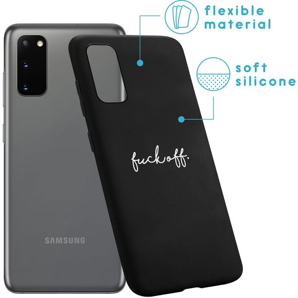 imoshion Design hoesje Samsung Galaxy S20 - Fuck Off - Zwart