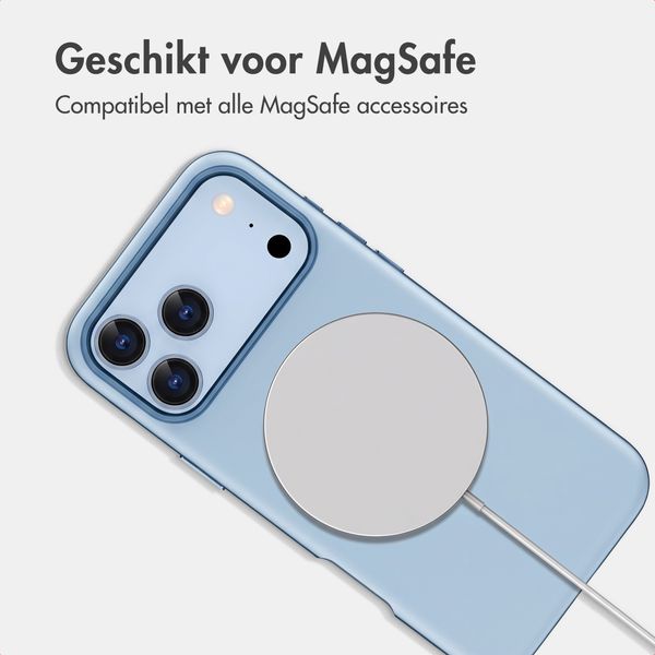 imoshion Color Backcover met Thin MagSafe Ring Apple iPhone 18 Pro / 17 Pro - Lichtblauw