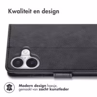 imoshion Luxe Bookcase Apple iPhone 17 - Zwart