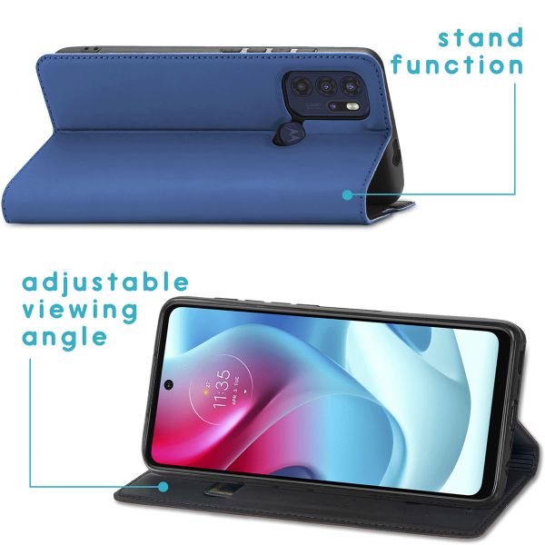 imoshion Slim Folio Bookcase Motorola Moto G60s - Donkerblauw