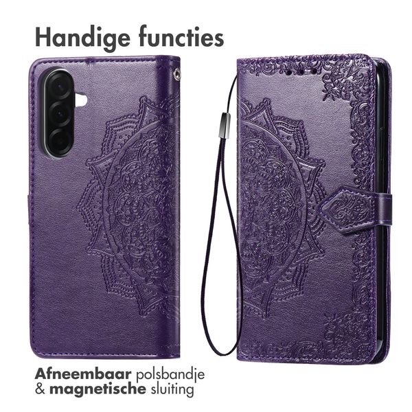 imoshion Mandala Bookcase Samsung Galaxy A37 (5G) - Paars