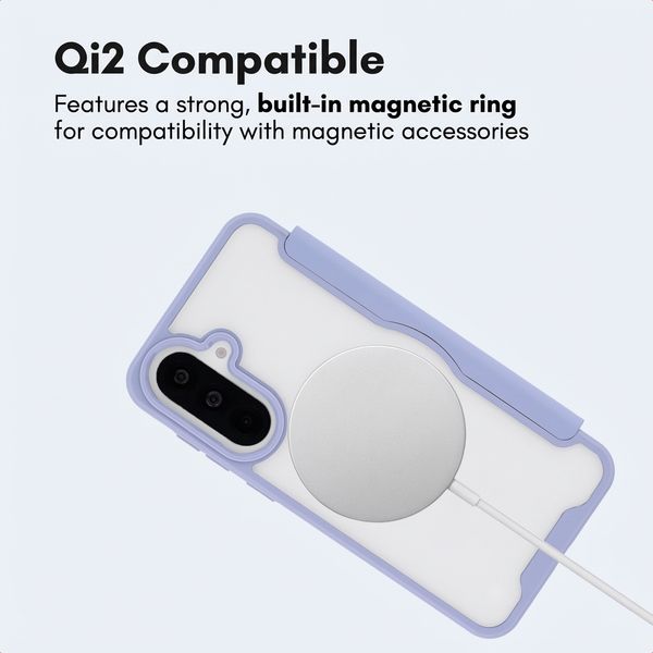 imoshion Transparent Bookcase with MagSafe Samsung Galaxy A37 (5G) - Lilac