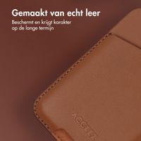 Accezz Leren Kaarthouder - Geschikt voor MagSafe en Qi2 - Sienna Brown
