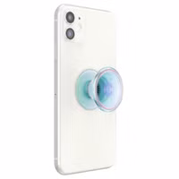 PopSockets PopGrip - Afneembaar - Translucent Clear Iridescent