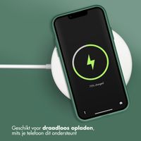 Accezz Liquid Silicone Backcover Apple iPhone Xr - Donkergroen