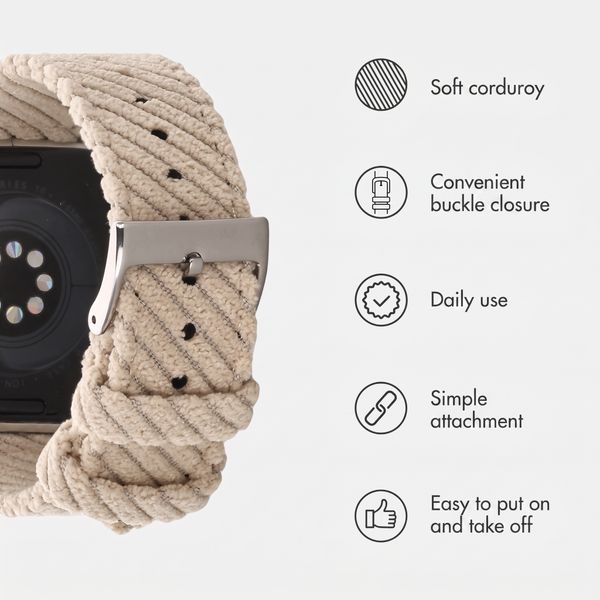 imoshion Corduroy strap Apple Watch | 38/40/41/42 mm - Beige