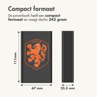 imoshion Ultra Series Aluminium Powerbank 20.000 mAh - Quick Charge en Power Delivery - Oranje Leeuw - Zwart