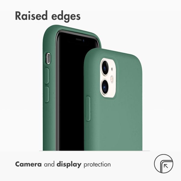 Accezz Liquid Silicone Back Cover Apple iPhone 11 - Dark Green