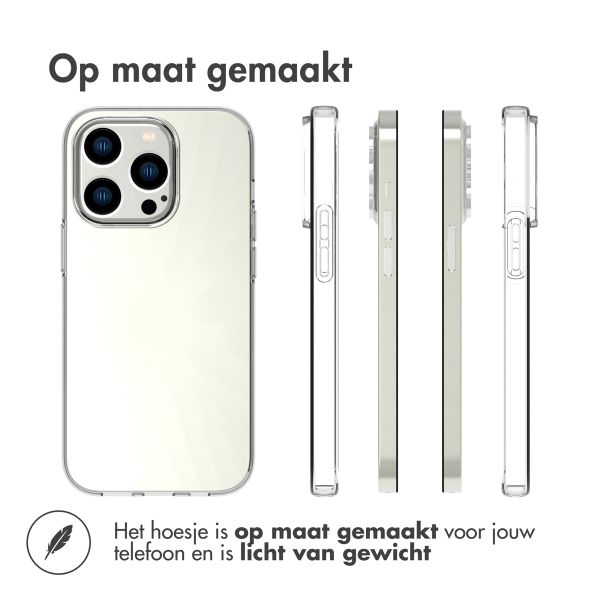 Accezz Clear Backcover Apple iPhone 14 Pro - Transparant