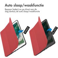 imoshion Trifold Bookcase iPad 6 (2018) 9.7 inch / iPad 5 (2017) 9.7 inch / Air 2 (2014) /Air 1 (2013) - Rood